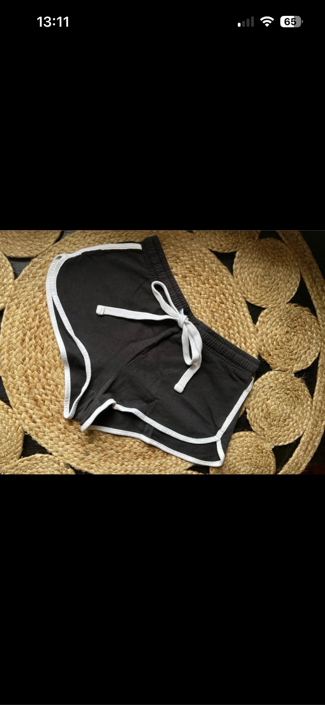 Magnífico Short estilo corrida preto e branco Tally Weijl – Tamanho 32 (XXS) – photo 4